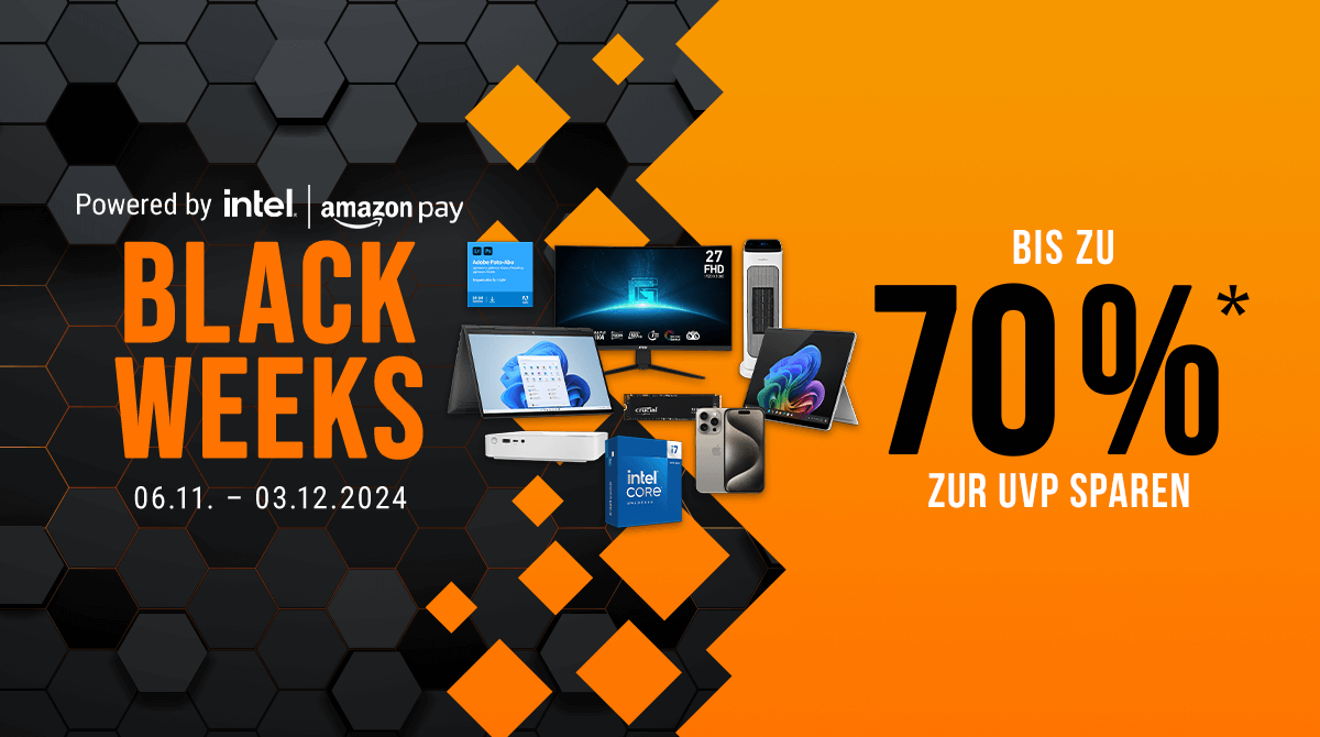 Black Weeks: Sichert euch bis zu 70% Ersparnis zur UVP