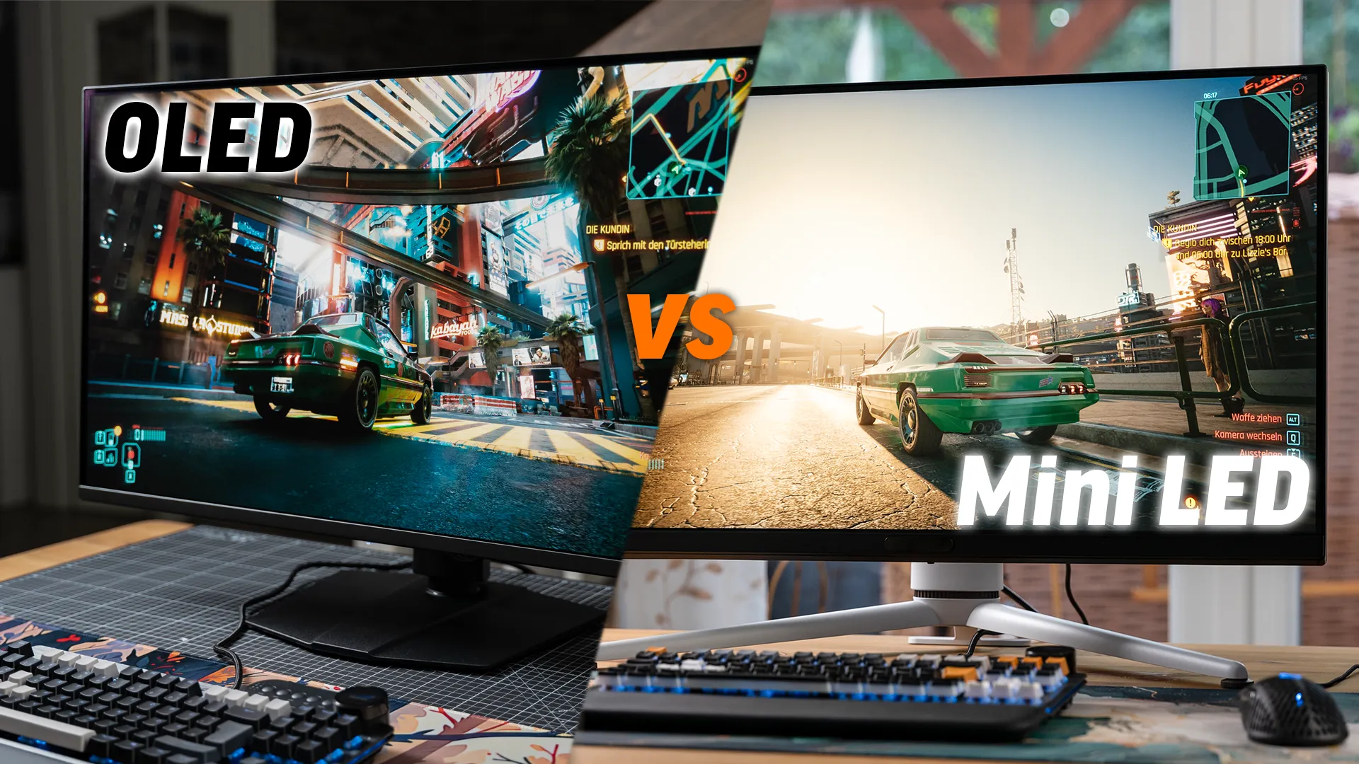 OLED vs. MiniLED: Vor- und Nachteile bei Gaming-Monitoren