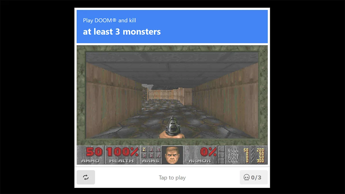 Puzzlen war gestern: Neues CAPTCHA setzt auf Doom