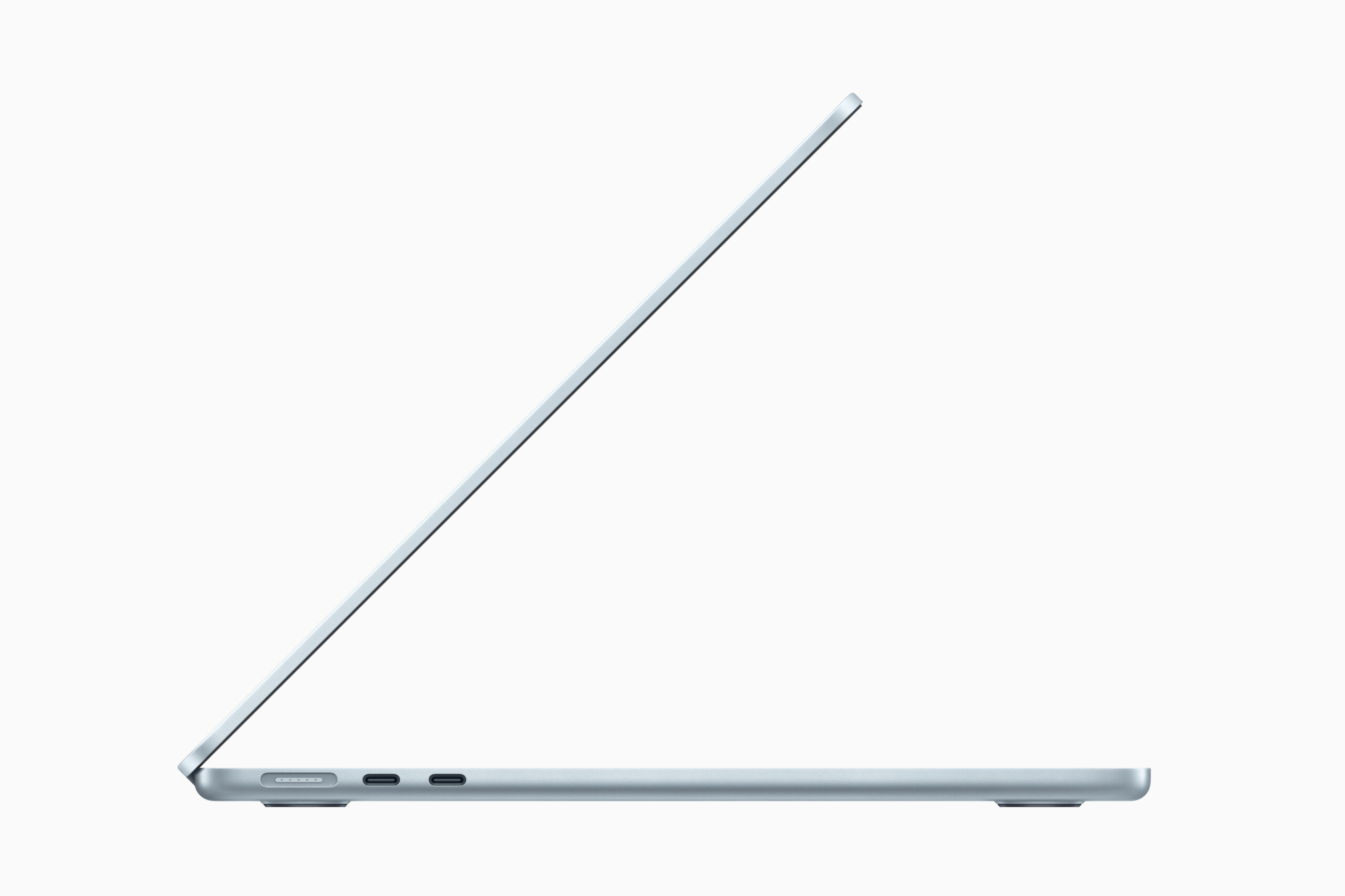 Die Anschlüsse auf der linken Seite des MacBook Air