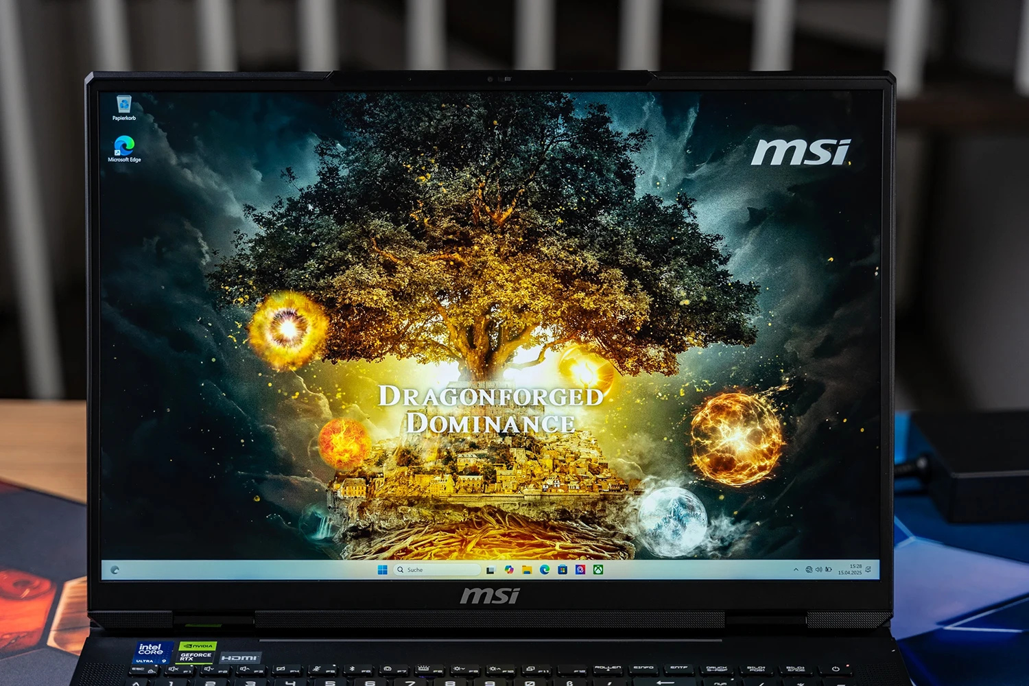 Das MSI Titan 18 HX Bildschirm