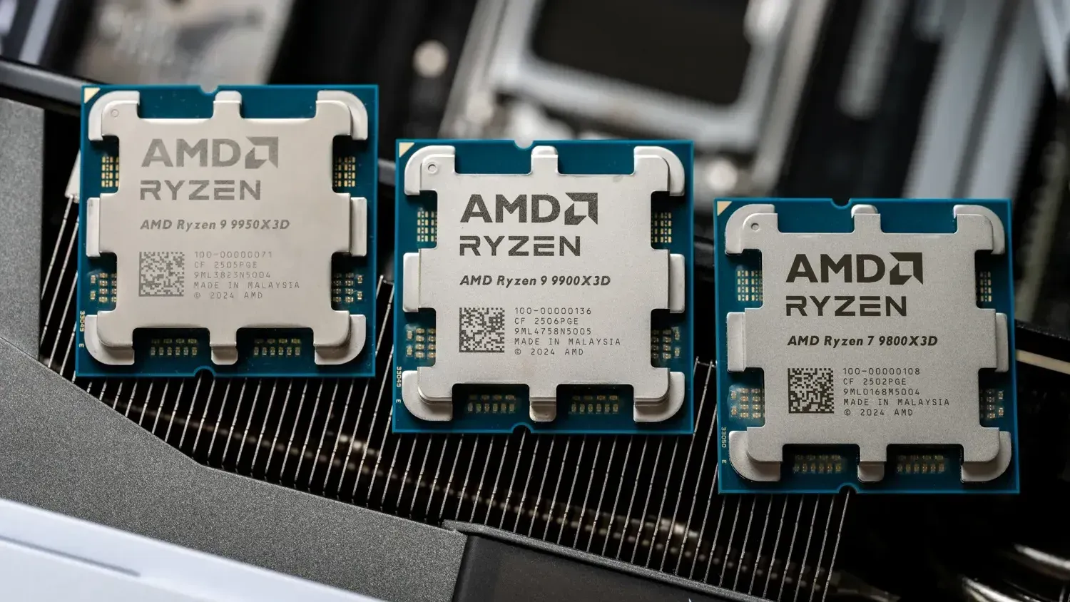 AMD Ryzen 9000X3D im Vergleich: 9800X3D vs. 9900X3D vs. 9950X3D